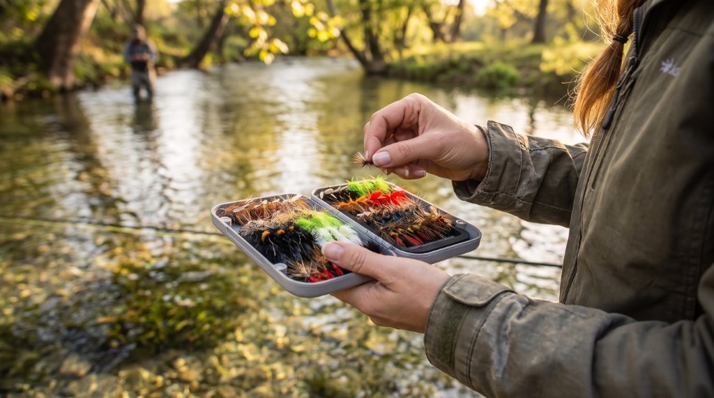 BASSDASH 64-Piece Fly Fishing Kit with Fly Box