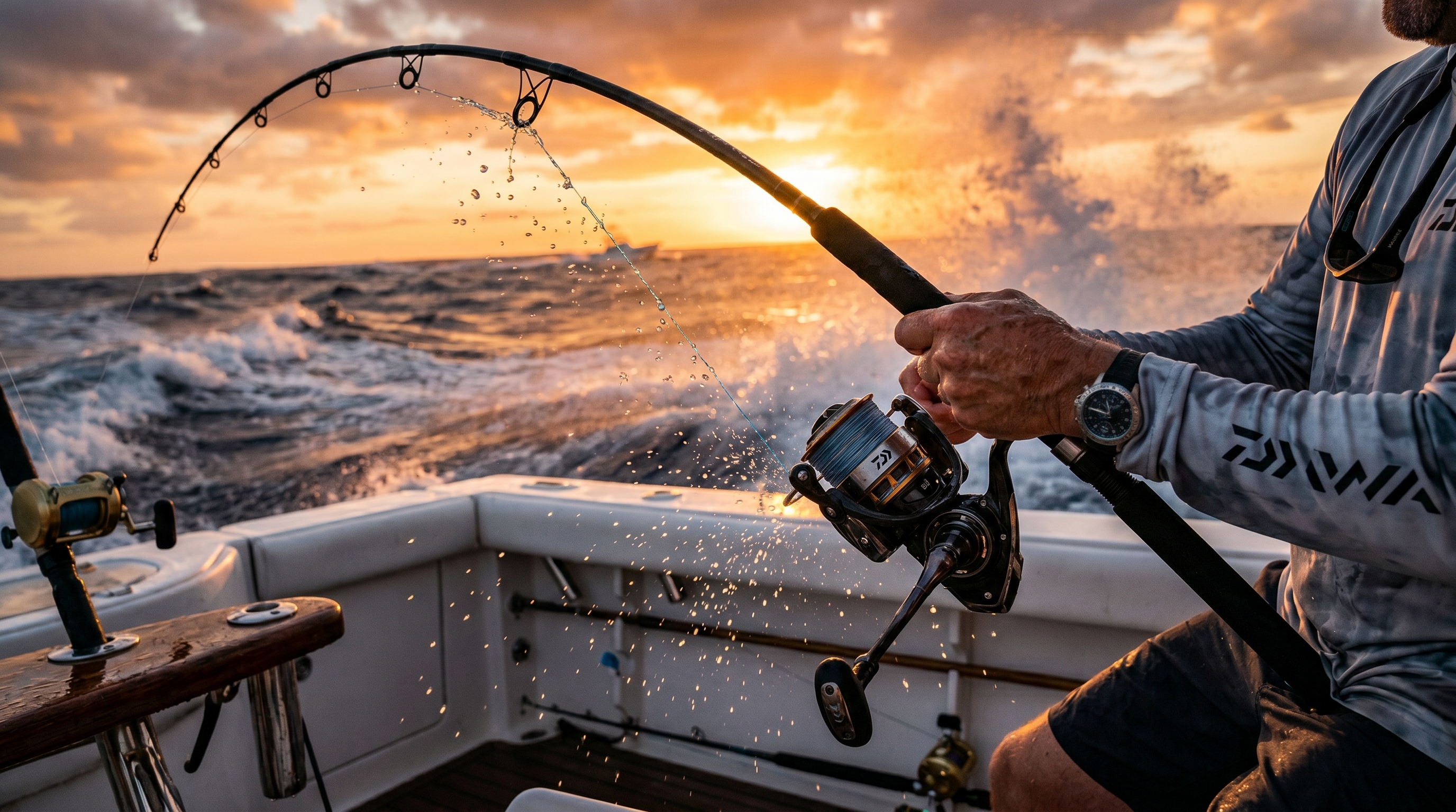 Daiwa BG 4000 Spinning Reel under drag load test