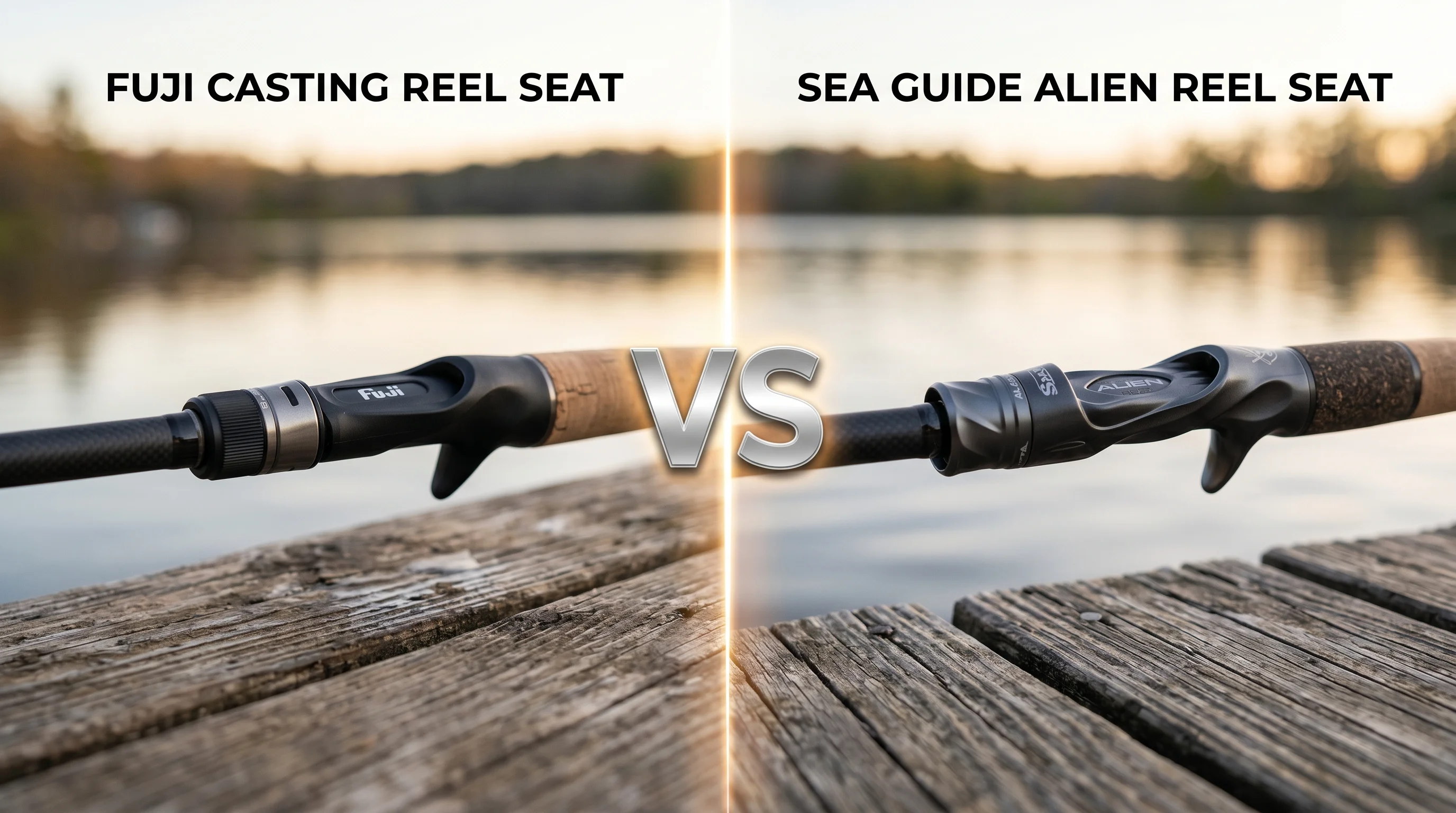 Fuji vs Sea Guide Reel Seats comparison side-by-side