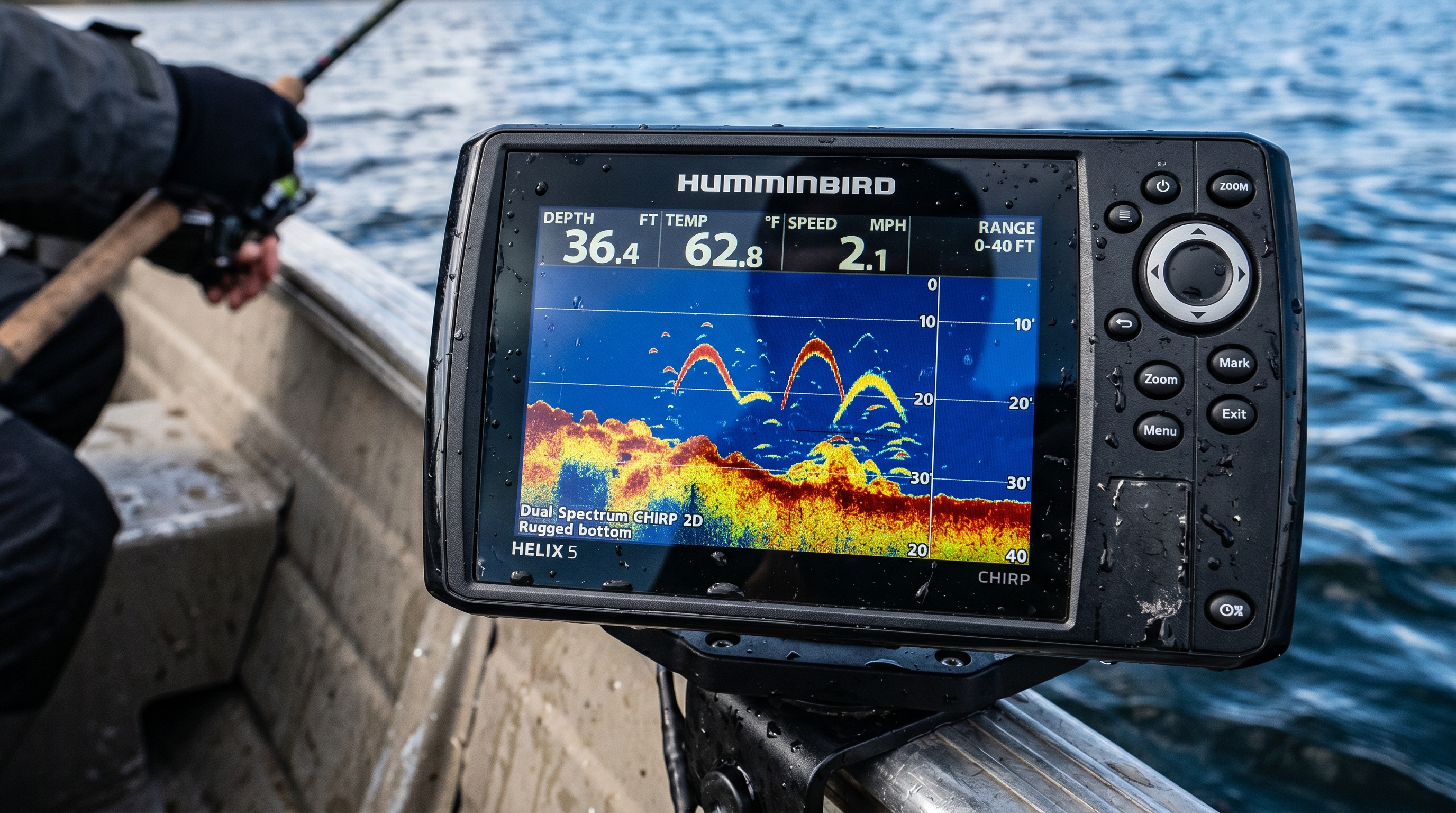 Humminbird Helix 5 CHIRP Sonar View