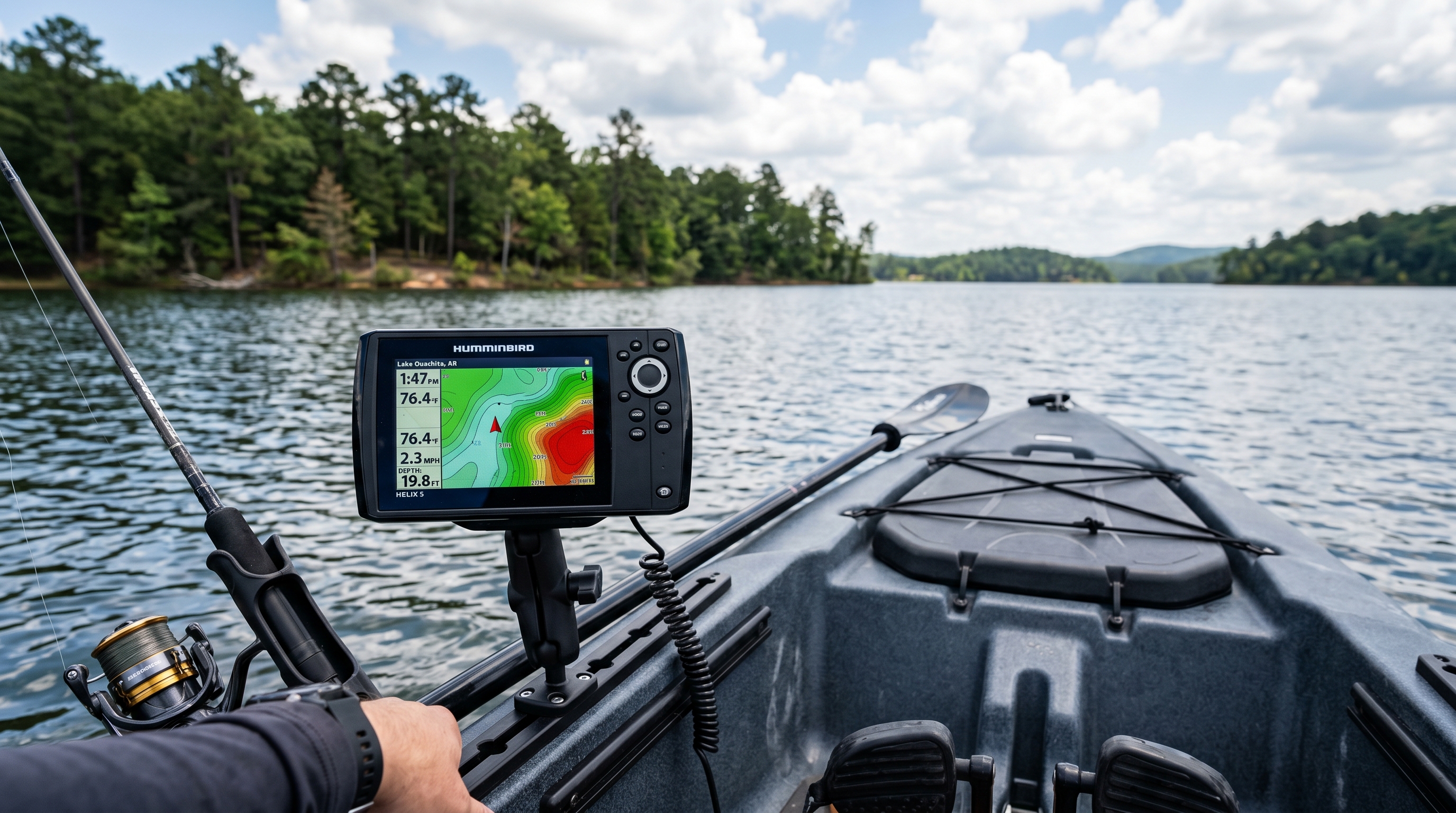 Humminbird Helix 5 Kayak Mount Setup