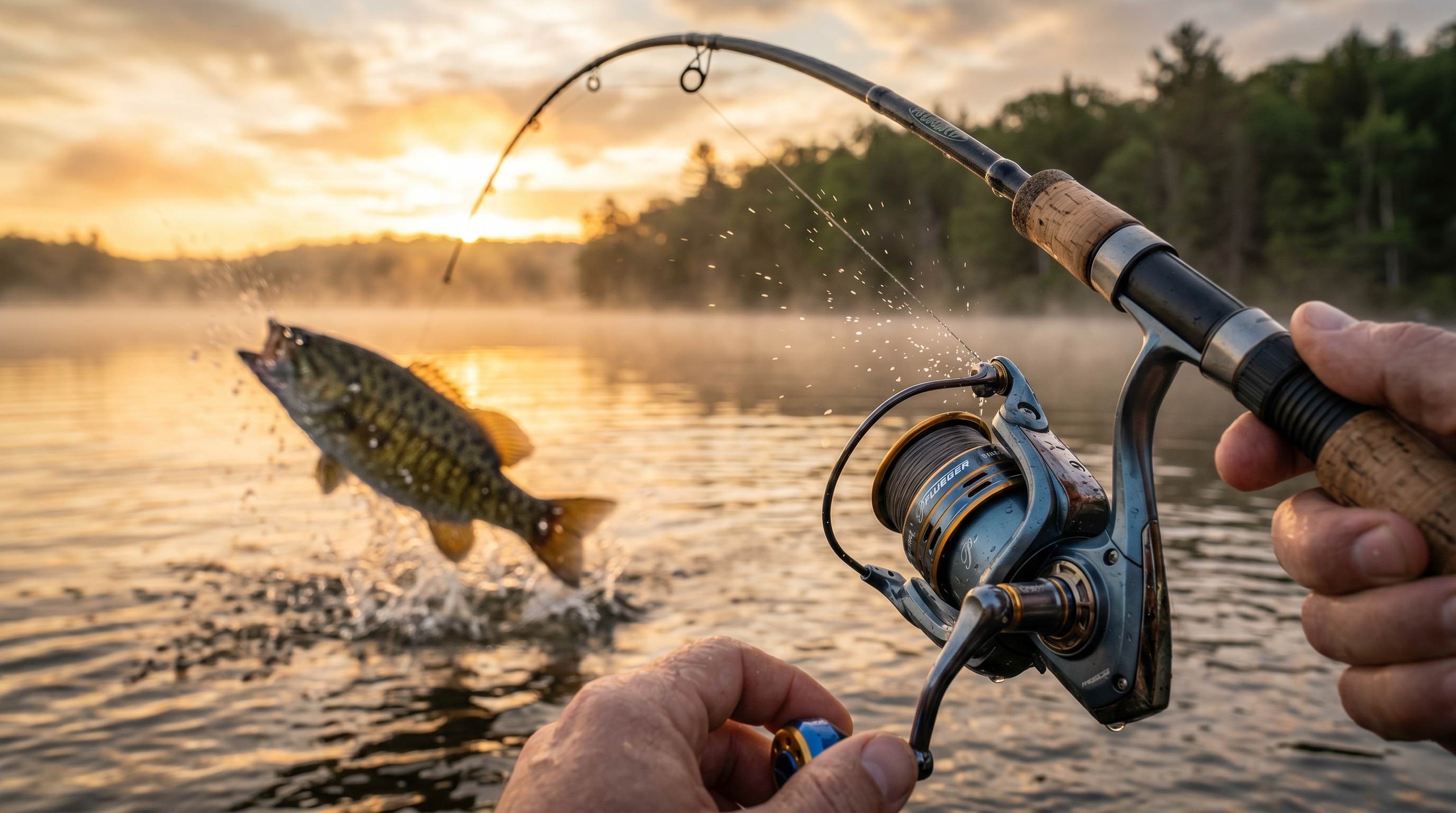 Pflueger President Spinning Reel PRESSP30 in action