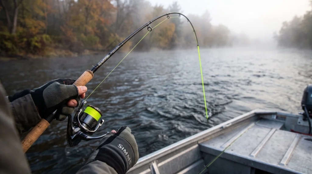River walleye jigging line blueprint