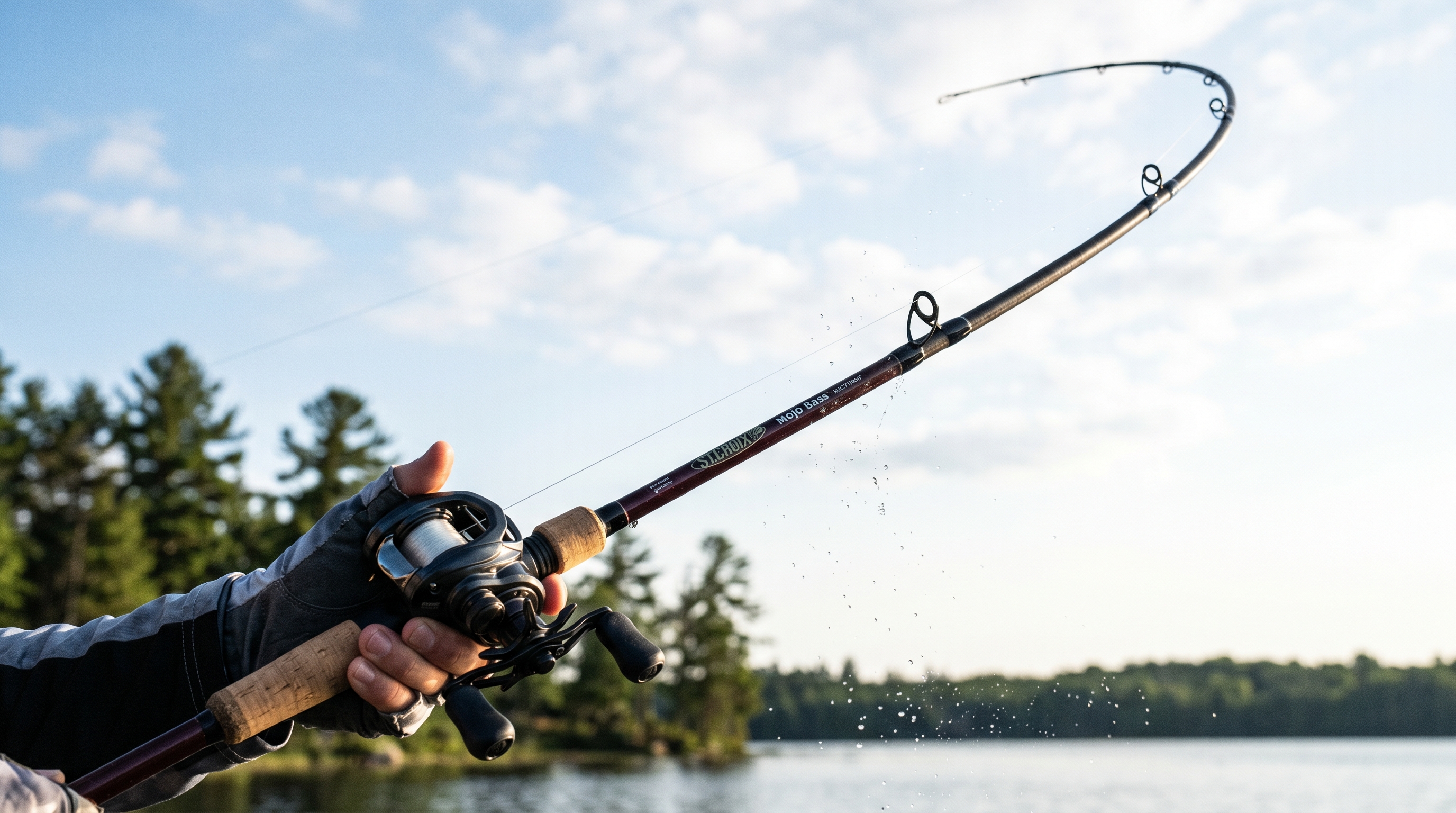 St. Croix Mojo Bass Casting Rod Action Shot