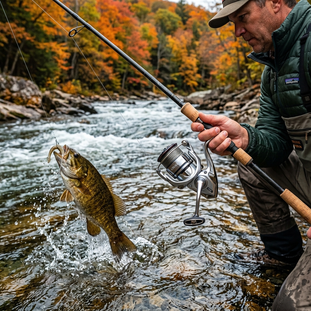 Testing Shimano Stradic on Smallmouth Bass