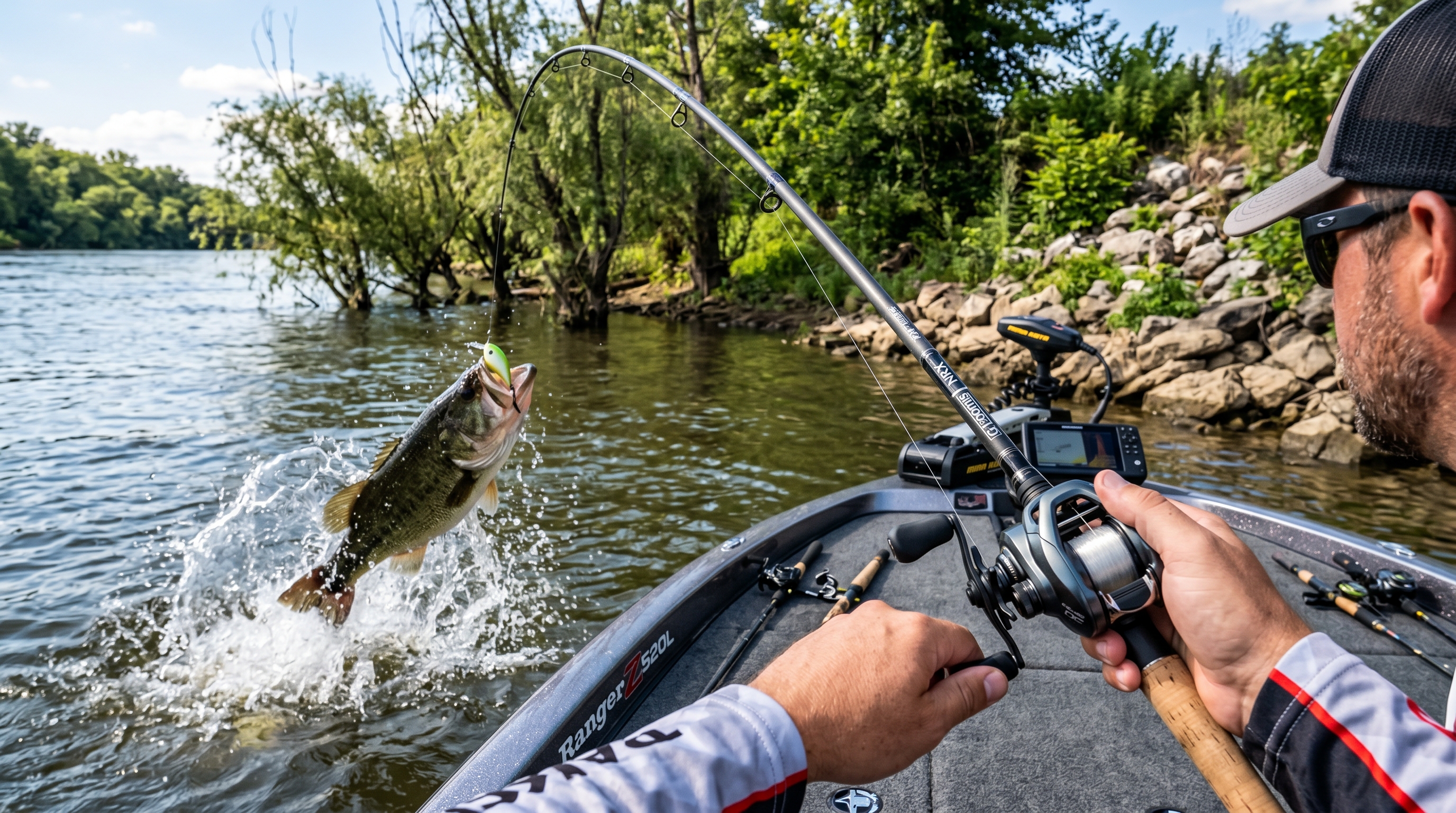 Strike King KVD Crankbait rigged on a casting rod outfit