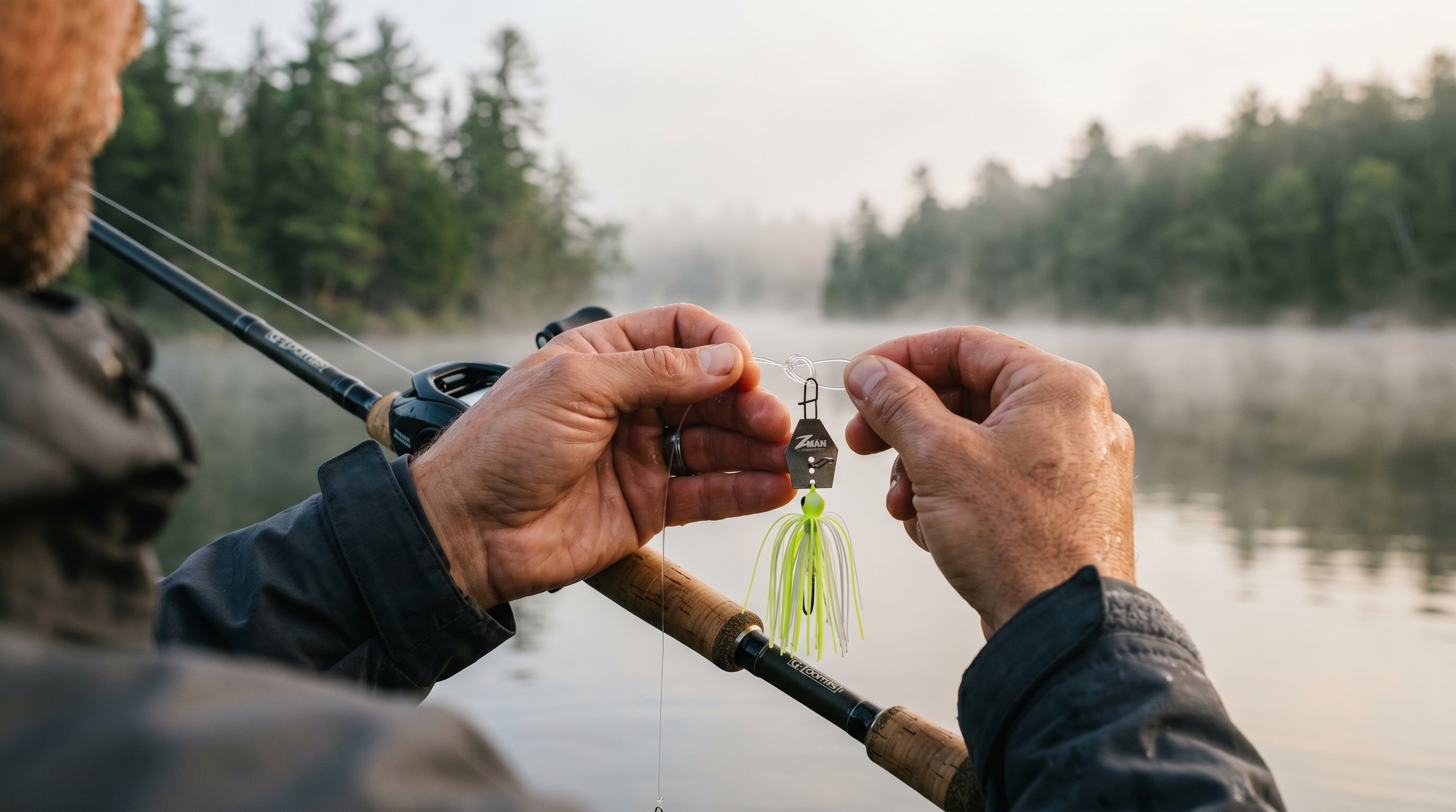 Chatterbait Rigged with Soft Plastic Trailer